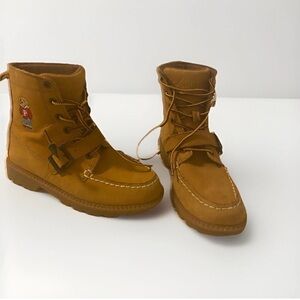 Polo Ralph Lauren boys size 4 teddy bear boots